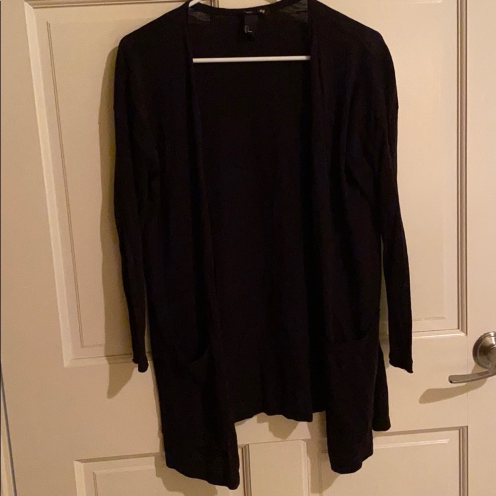 Black cardigan